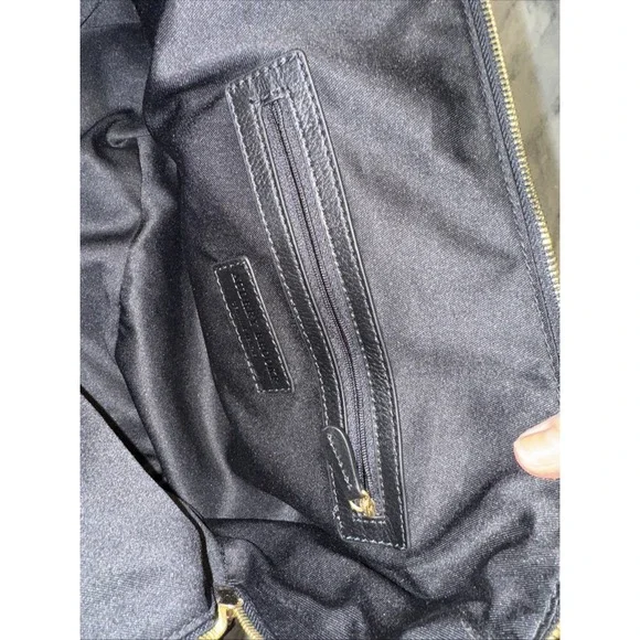 Audrey Brooks Leopard Skin/black Leather Purse New With Tags - Picture 12 of 16